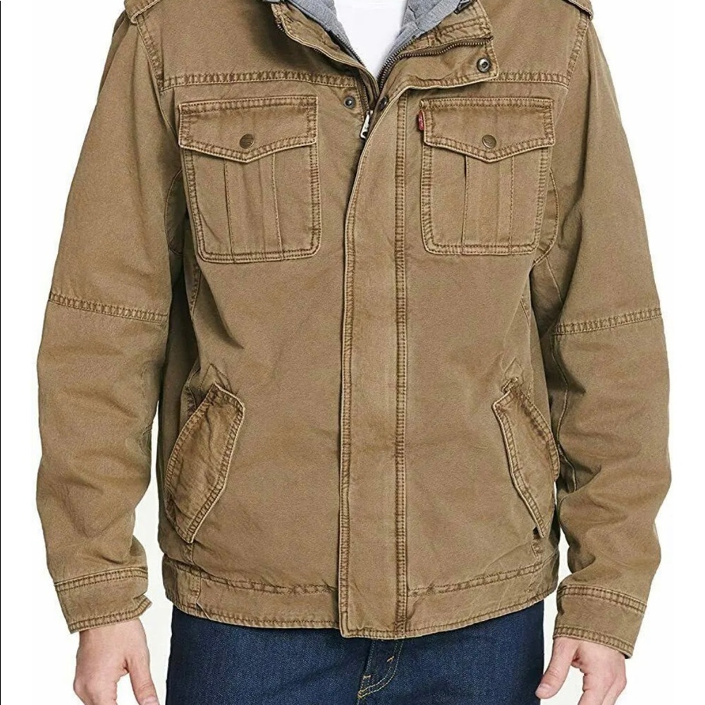 Levi’s Khaki Men’s Denim Quilted Jacket
